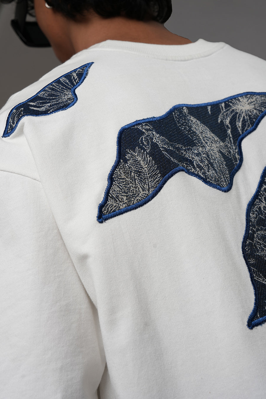 Jacquard Layers Tee - White
