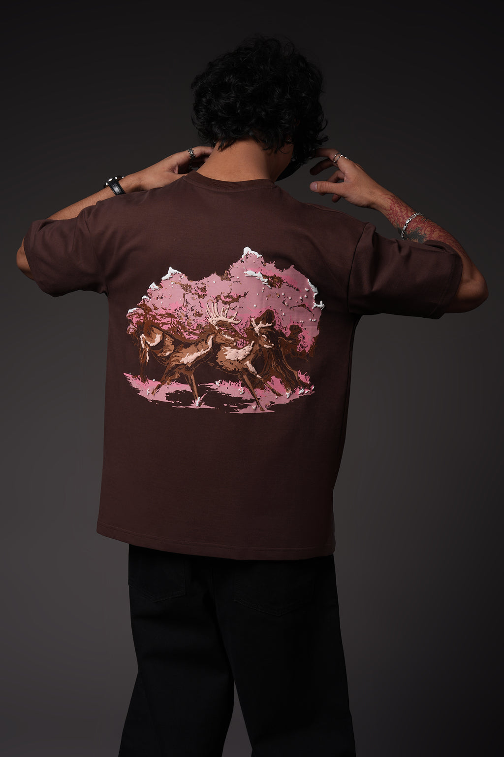Brown Stag Tee