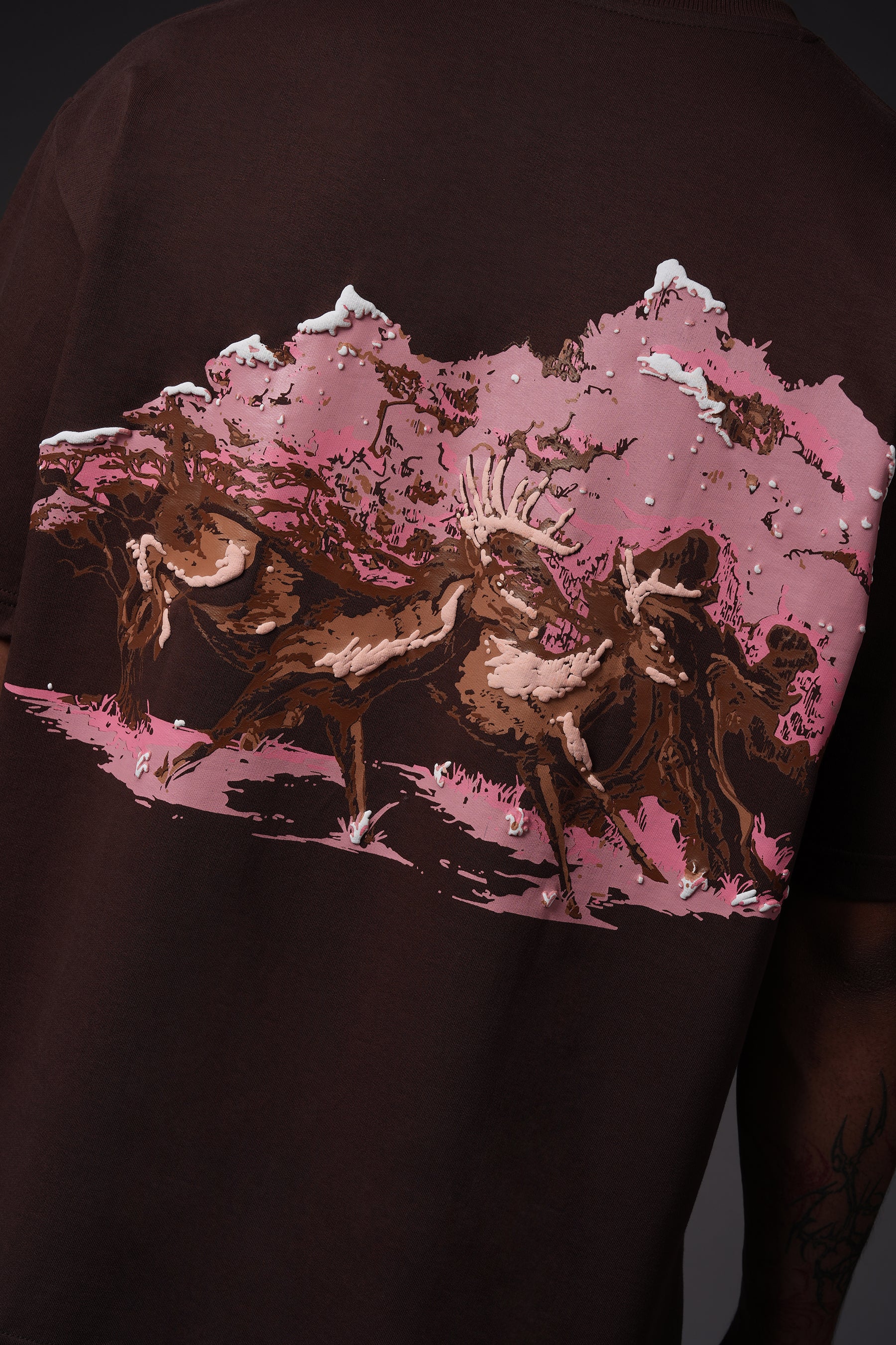 Brown Stag Tee