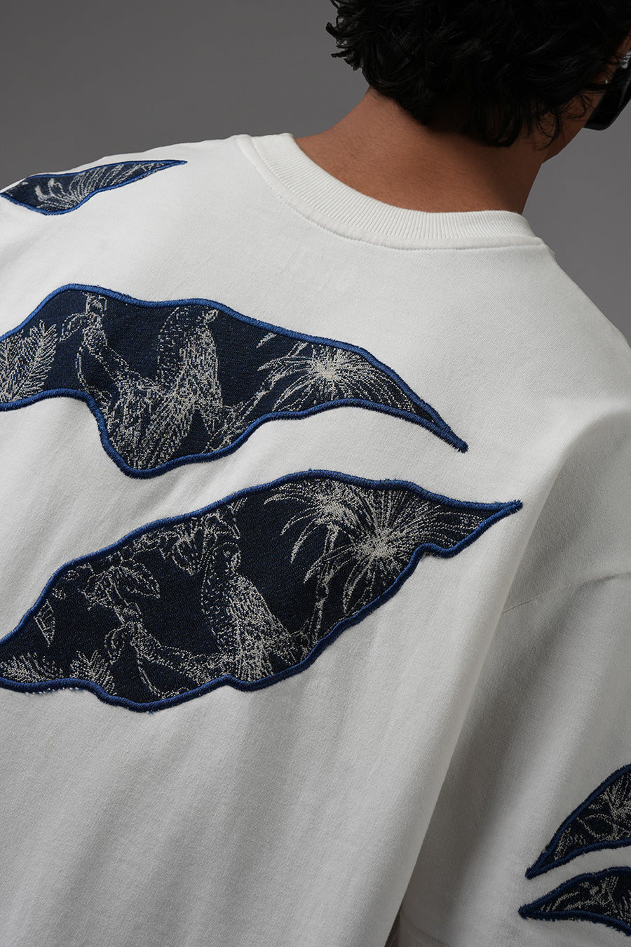 Jacquard Layers Tee - White