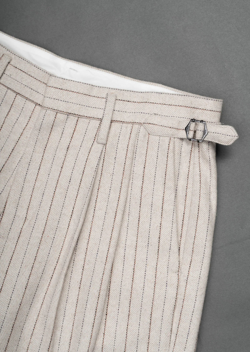 Ivory Pinstripe Gurkha Pants