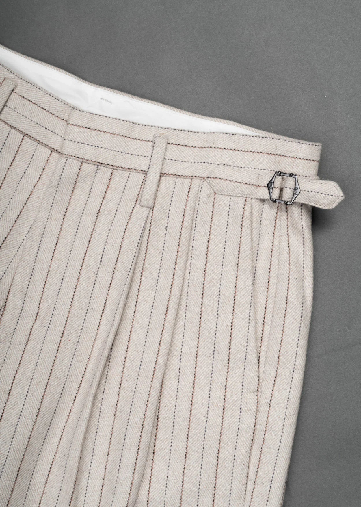 Ivory Pinstripe Gurkha Pants