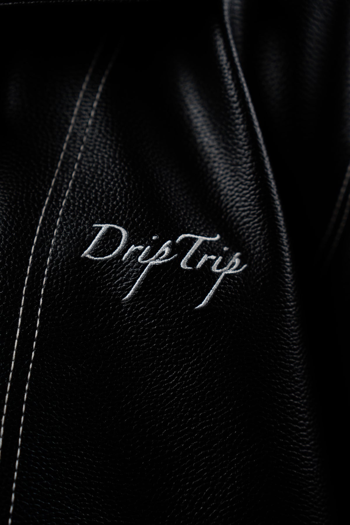Black Structured Leather Jacket