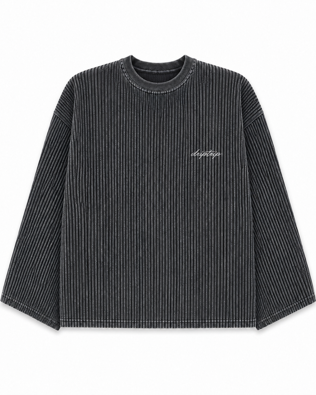 Dark Grey Waffle Tee
