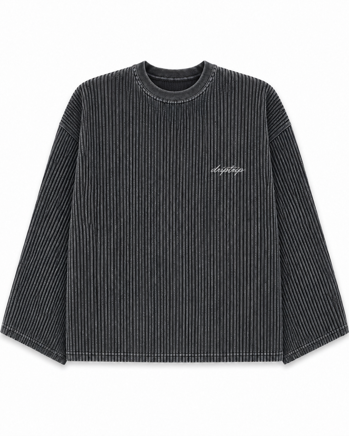 Dark Grey Waffle Tee
