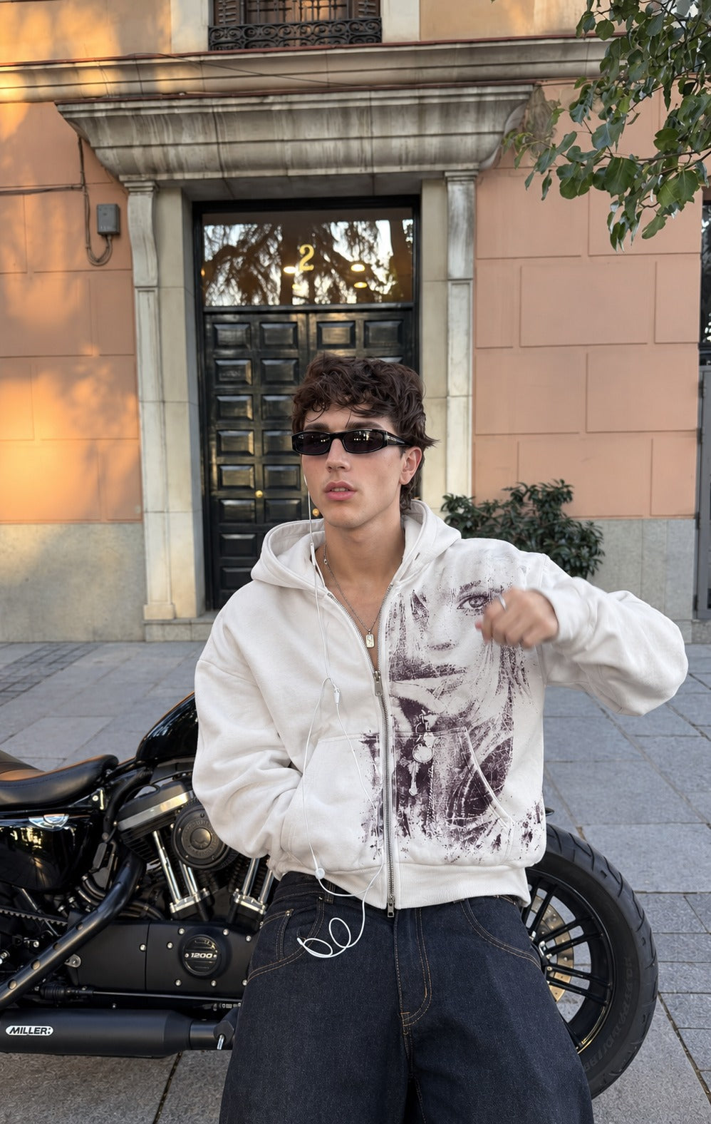 Violet Archive Zip-Up Hoodie