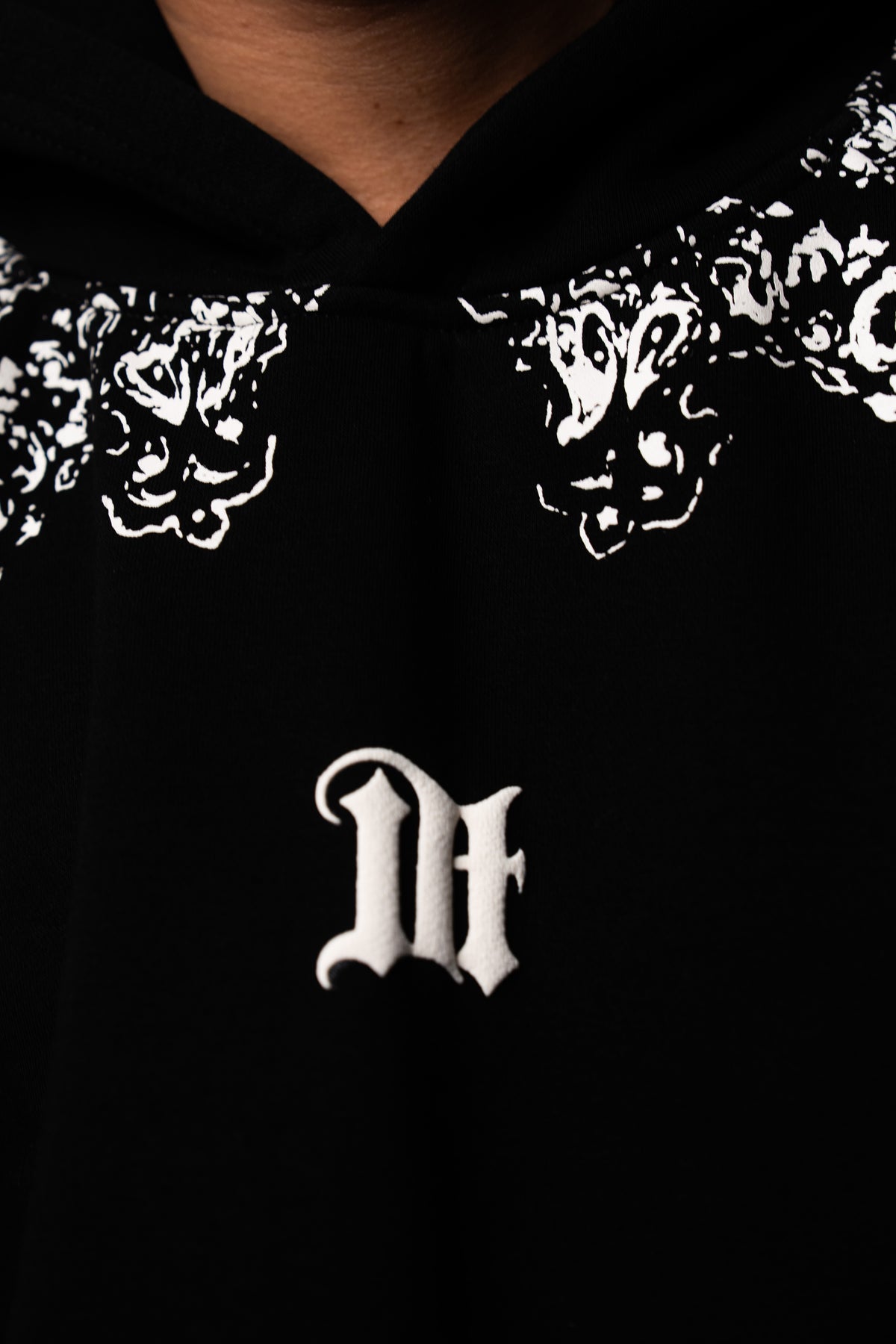 Black Paisley Hoodie