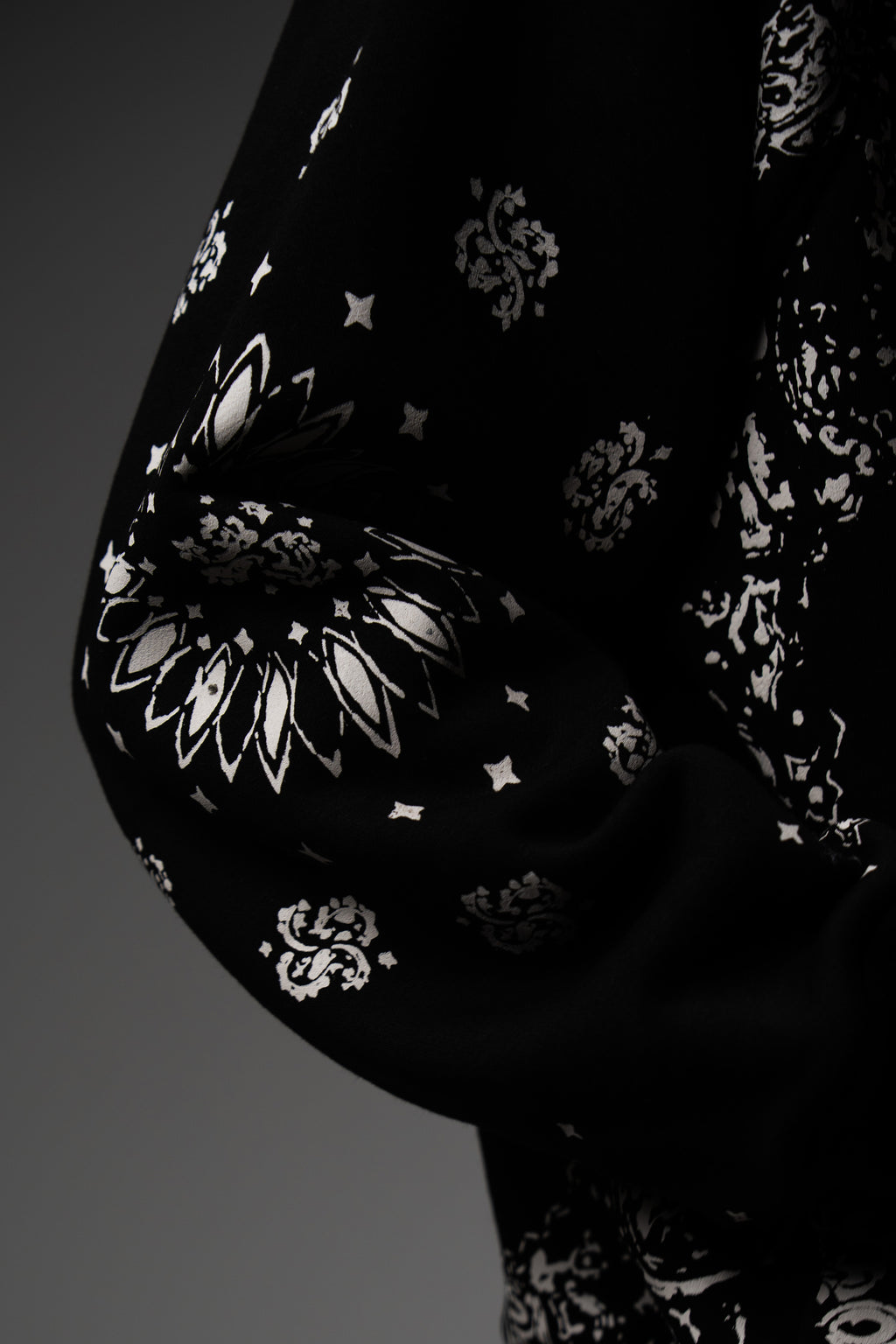 Black Paisley Hoodie