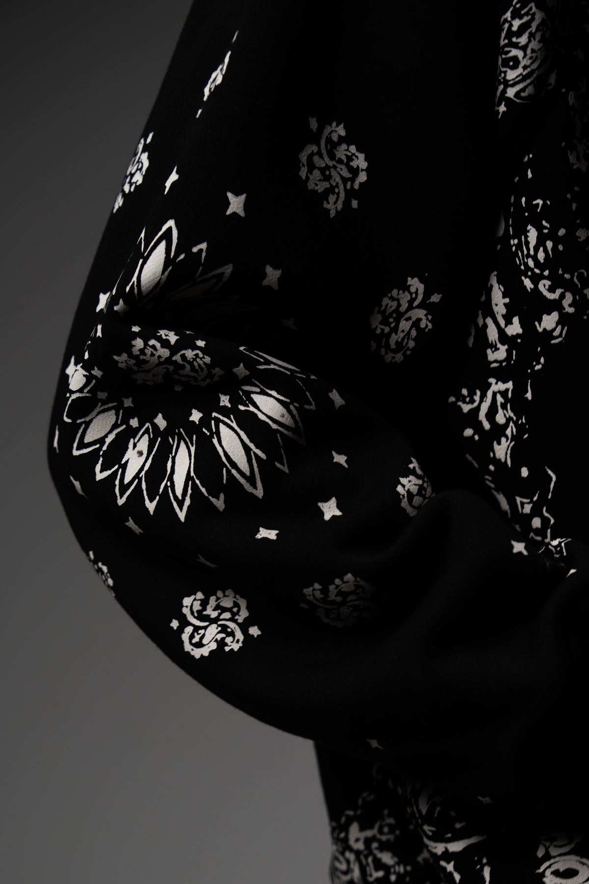 Black Paisley Hoodie