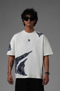 Jacquard Layers Tee - White