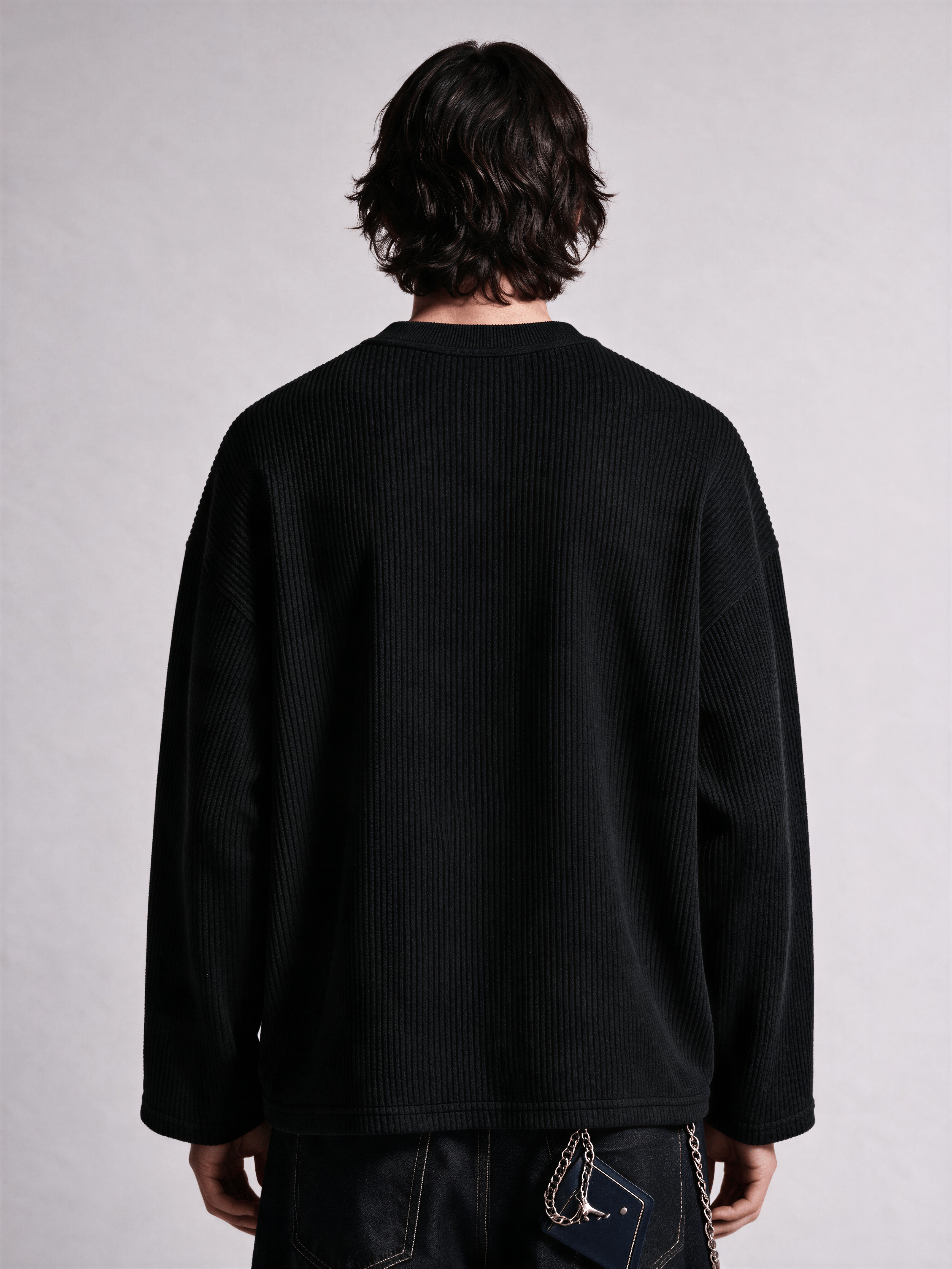 Black Waffle Tee