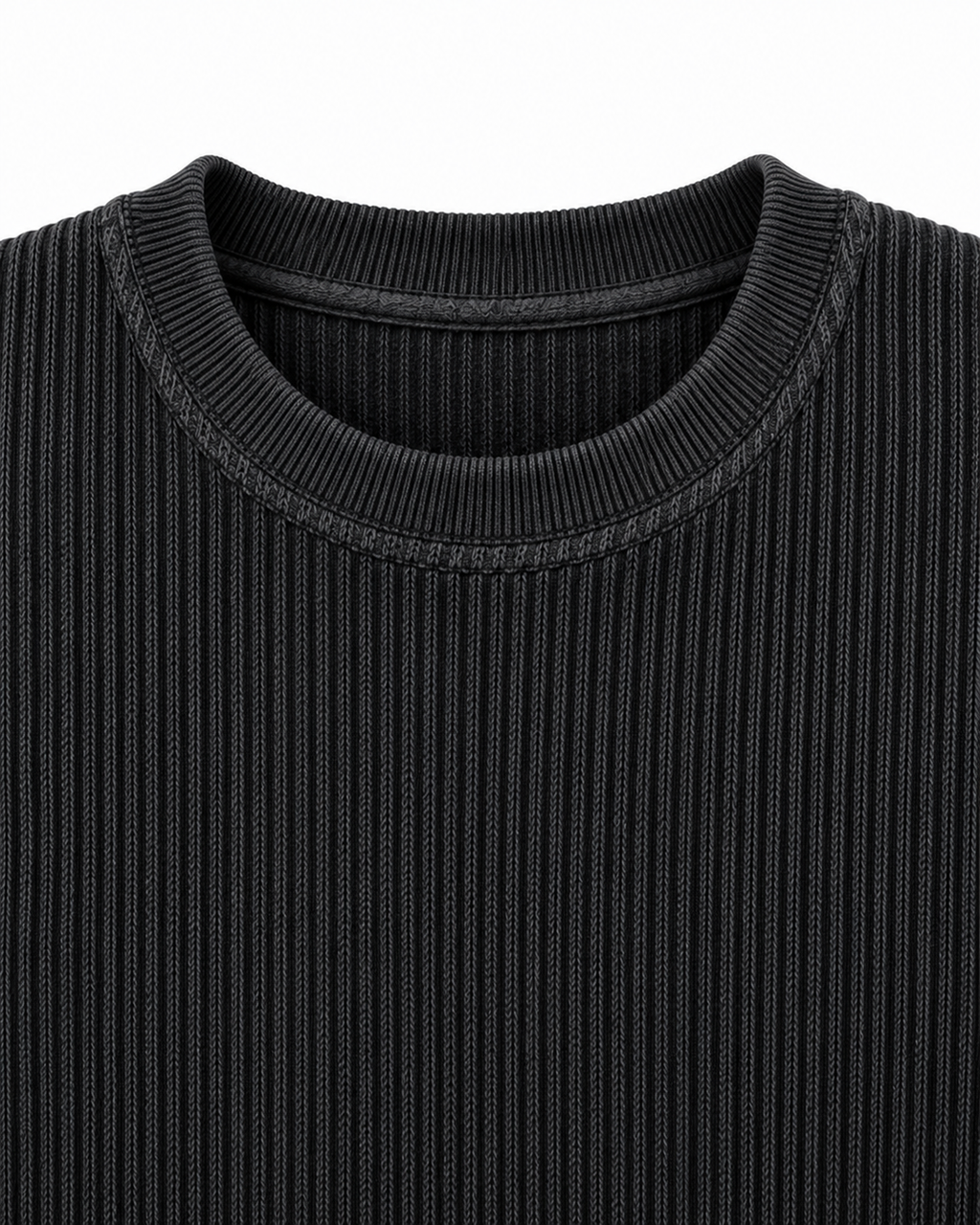 Dark Grey Waffle Tee