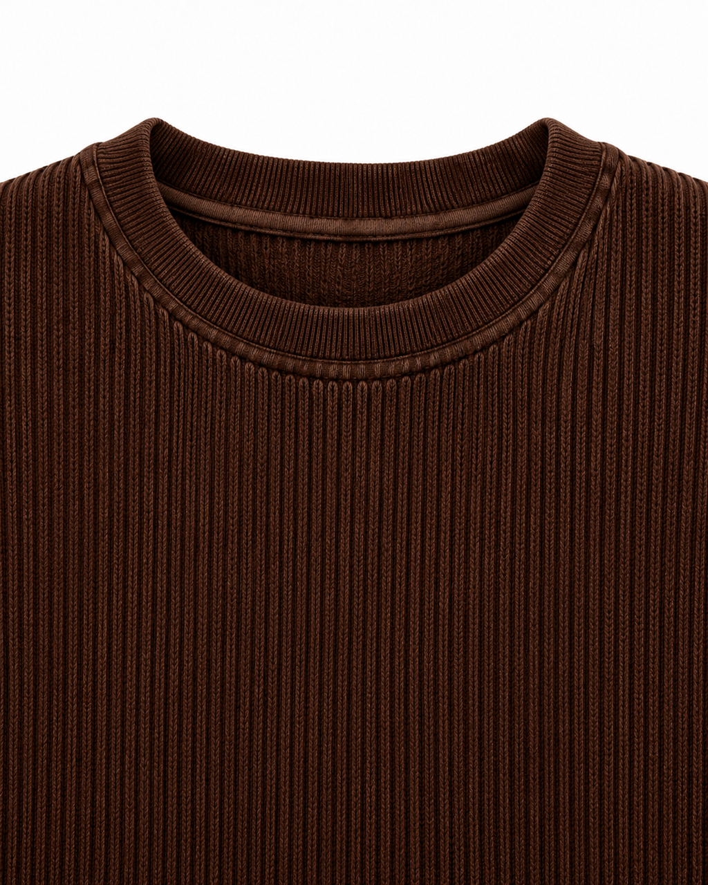 Brown Waffle Tee