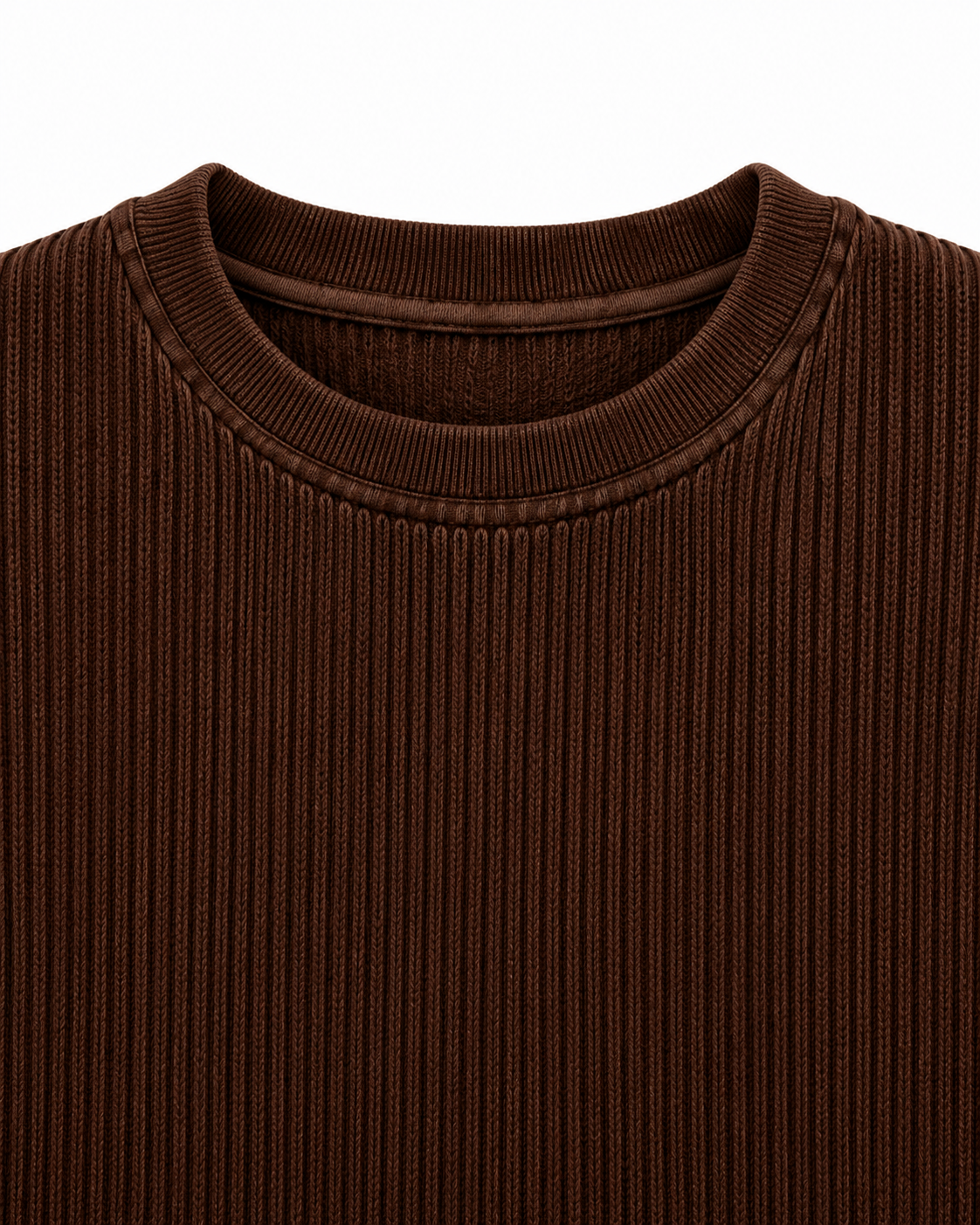 Brown Waffle Tee