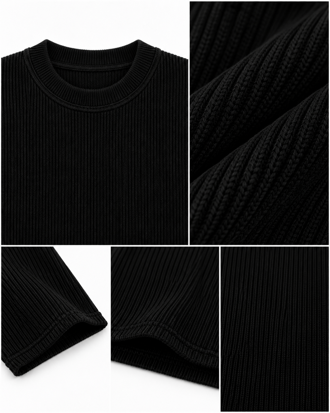 Black Waffle Tee