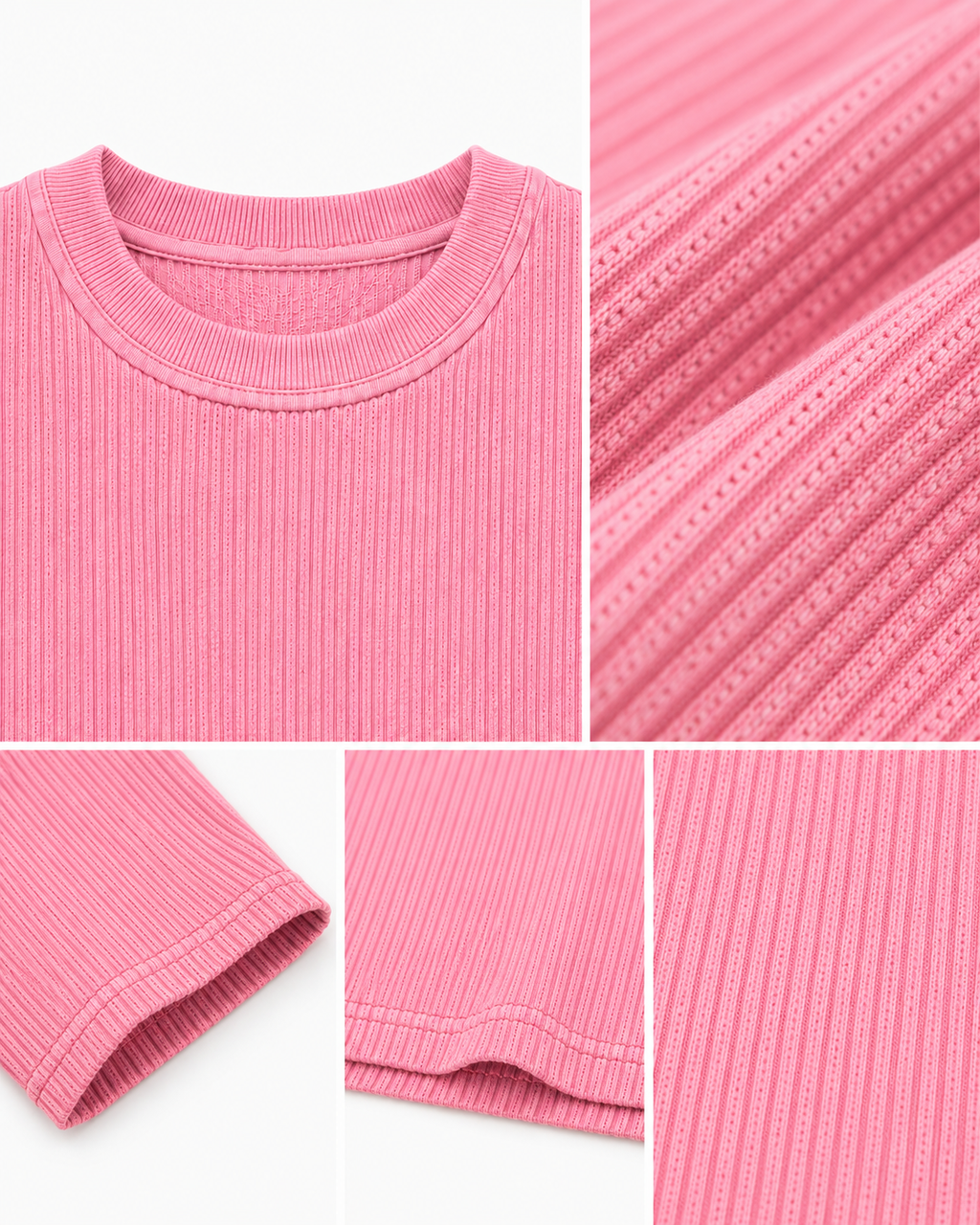 Dusty Pink Waffle Tee