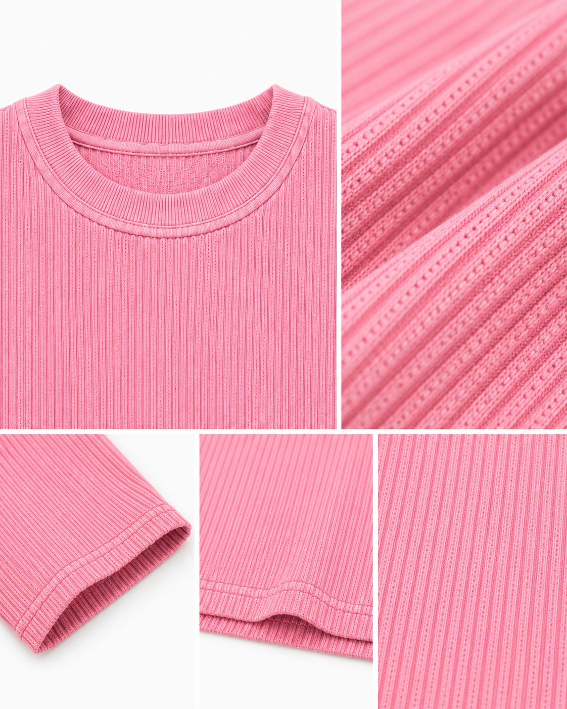 Dusty Pink Waffle Tee