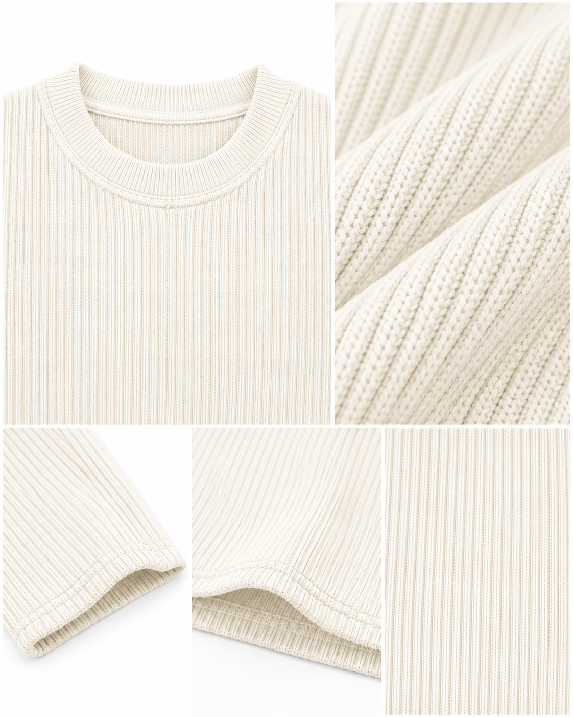 Off White Waffle Tee