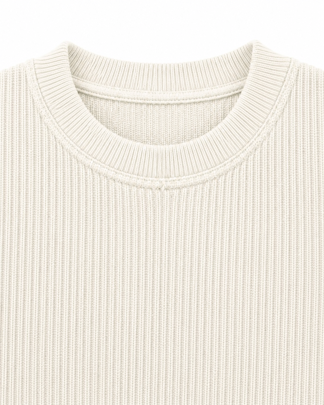 Off White Waffle Tee
