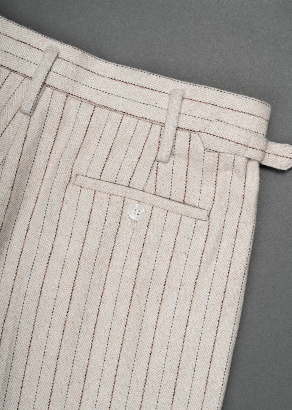 Ivory Pinstripe Gurkha Pants