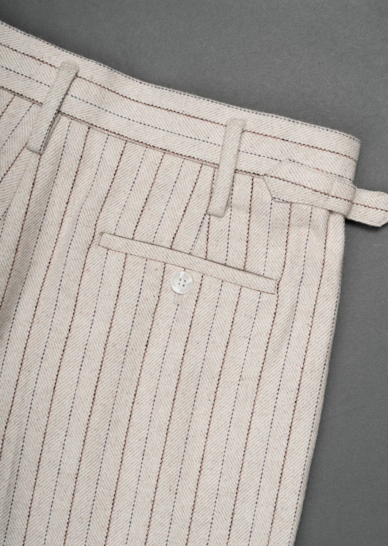 Ivory Pinstripe Gurkha Pants