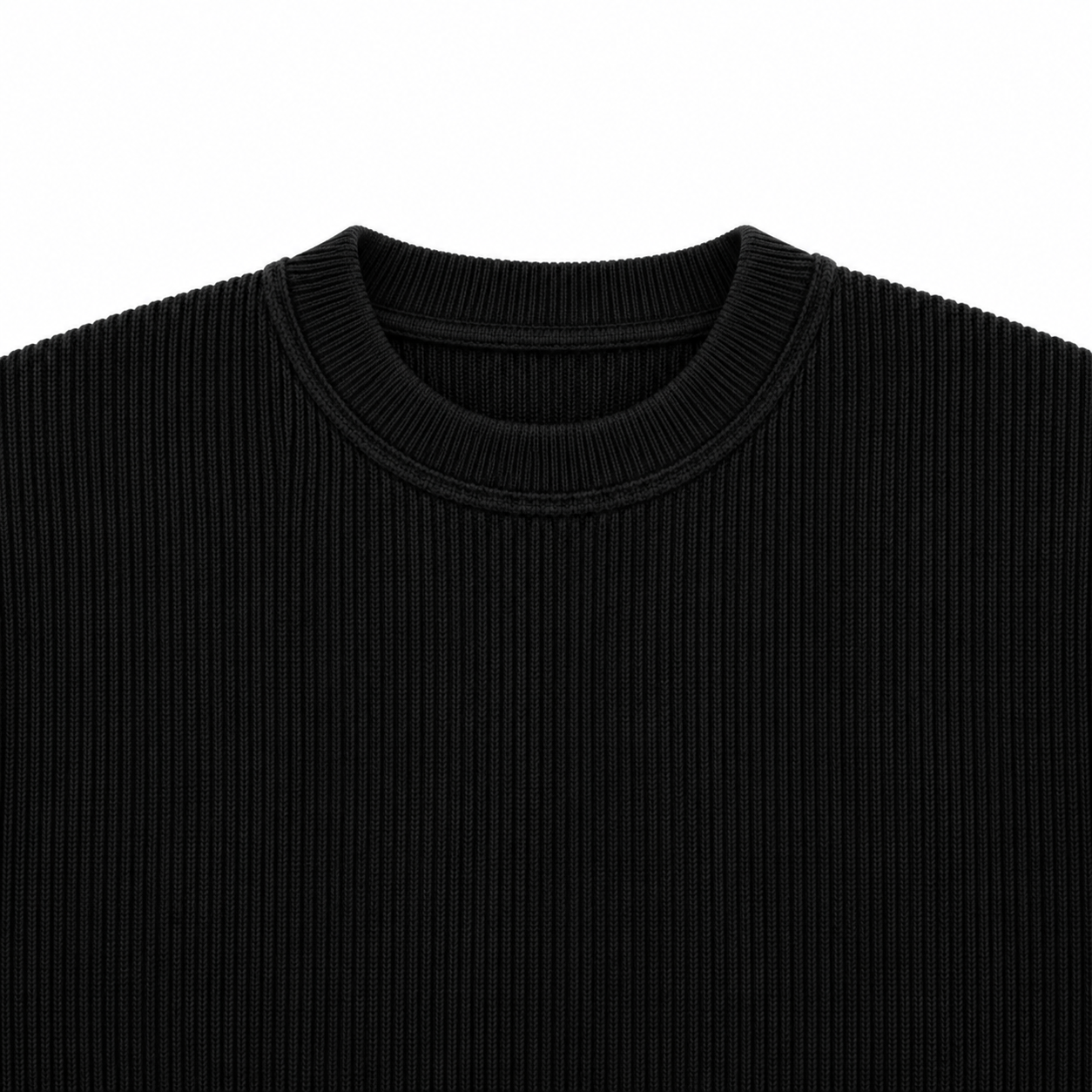 Black Waffle Tee