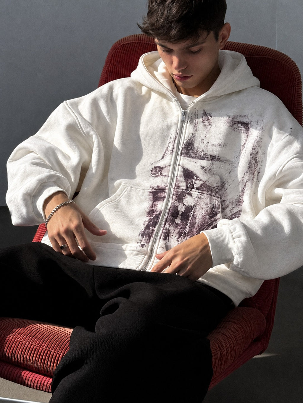 Violet Archive Zip-Up Hoodie