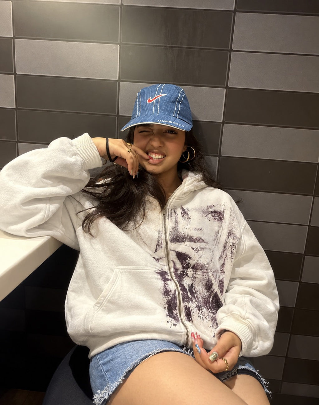 Violet Archive Zip-Up Hoodie
